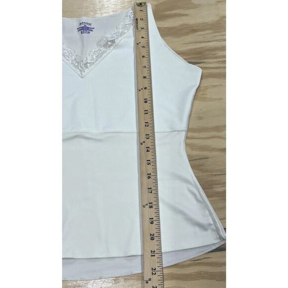 Spanx Hide and Sleek Size XL Cream V Neck Lace Camisole Cami Tank Top Shapewear - Picture 8 of 8